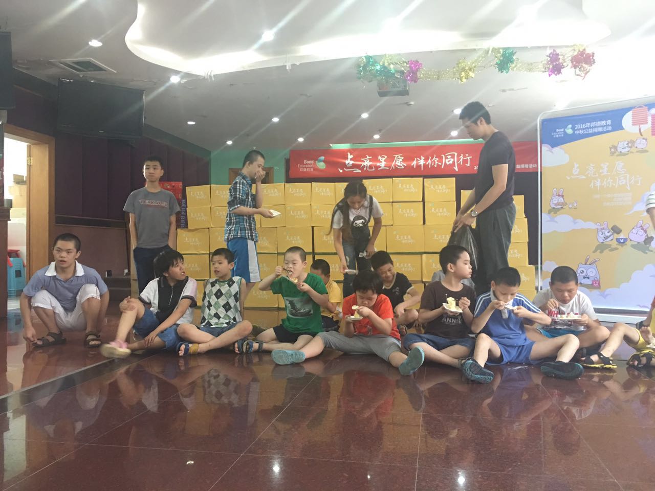 情暖中秋，仙鱼环保公司慰问福利院儿童(图4)